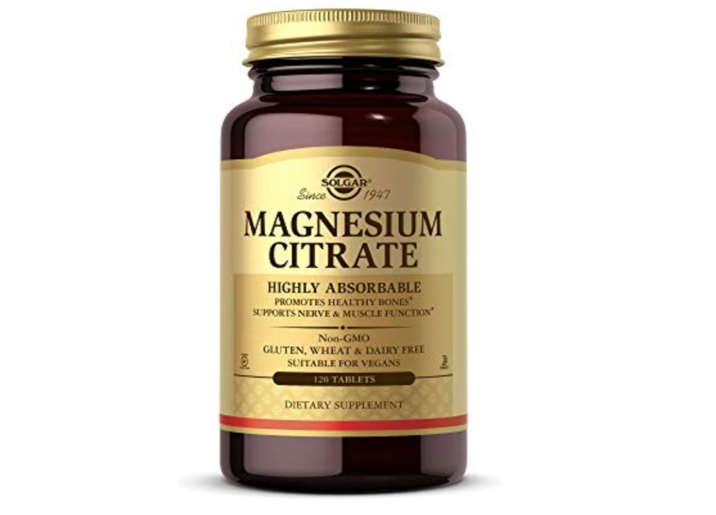 Citrato de Magnesio Solgar | Alta Absorción | 120 Tabletas