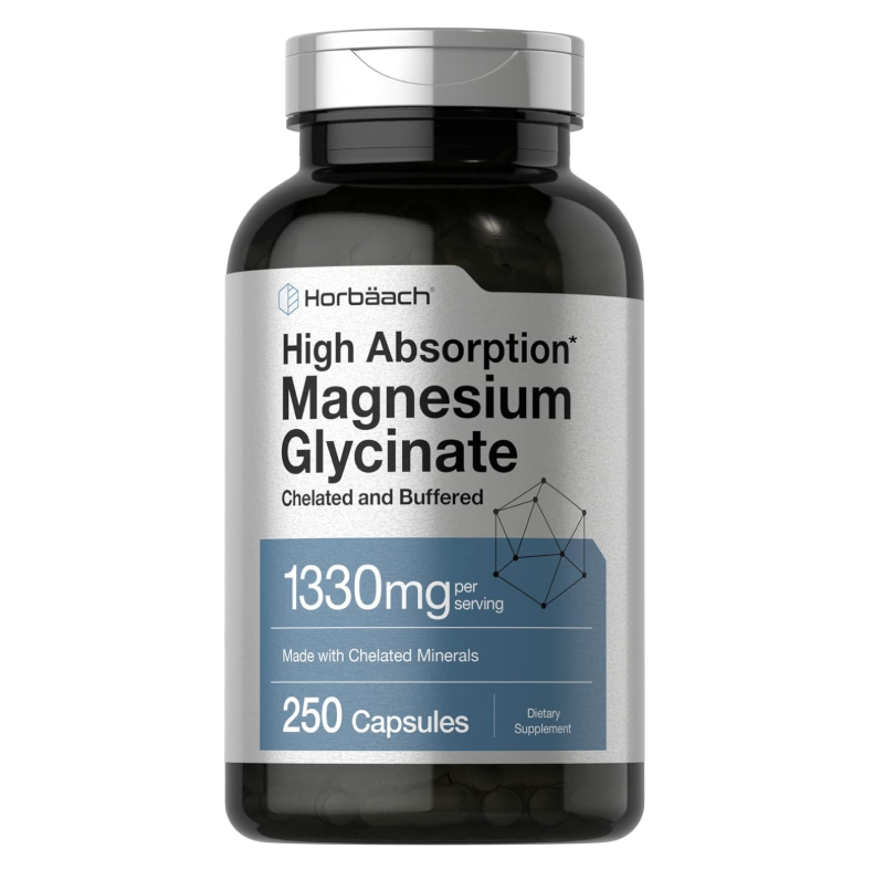 Glicinato de magnesio Horbäach | 1330 mg | 250 cápsulas