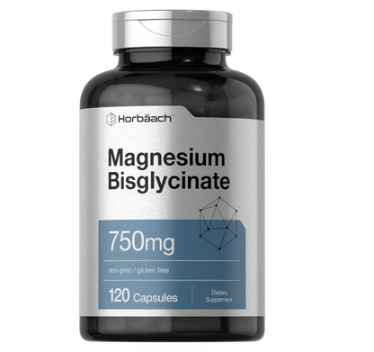 Bisglicinato de magnesio Horbäach | 750 mg | 120 cápsulas