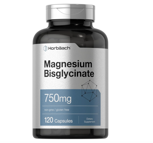 Bisglicinato de magnesio Horbäach | 750 mg | 120 cápsulas