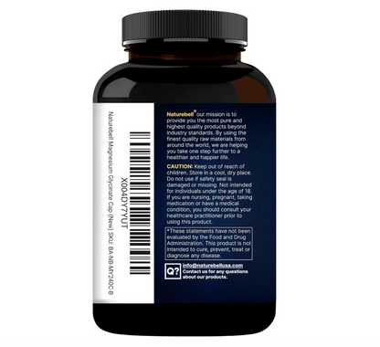 Glicinato de Magnesio Naturebell | 500 mg | 240 unidades | 100 % quelado y purificado