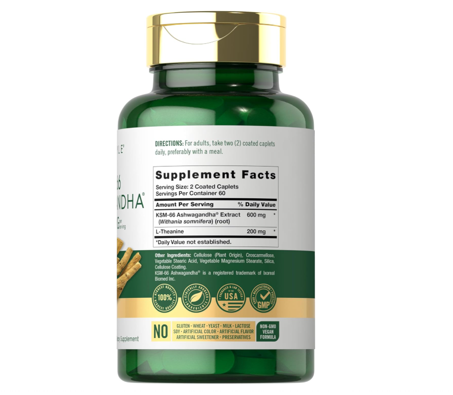 KSM-66 Carlyle | Extracto de raíz de Ashwagandha | 600 mg | 120 Uds