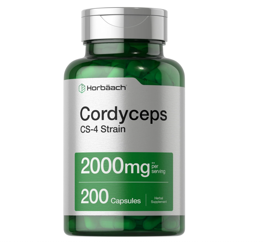 Cordyceps Horbäach | 2000 mg | 200 unidades | Cepa CS-4