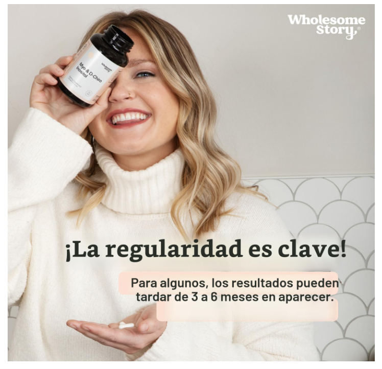 Myo-inositol y D-Chiro inositol | Equilibrio hormonal y soporte de función ovárica | 120 Uds