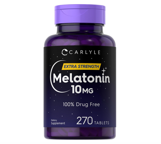 Melatonina Carlyle | 10mg | 270 Tabletas | con L-Teanina