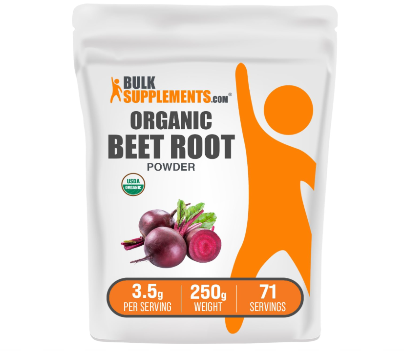 Raíz de remolacha en polvo Bulk Supplements | 250g | 71 Porciones