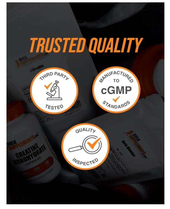 Glicina en polvo BulkSupplements | 3000 mg puro y sin gluten | 100 g (3.5 oz)