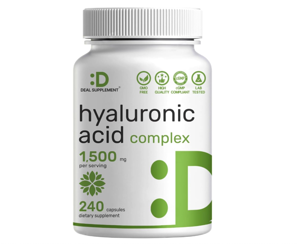 Ácido Hialurónico Deal Supplement | 1,500 mg | 240 cápsulas | con MSM y vitamina C