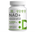 NAD + Resveratrol Deal Supplement  |1000 mg | 120 cápsulas