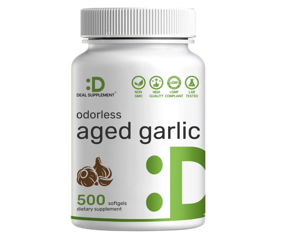 Ajo Envejecido Deal Supplement | 6000mg | 500 cápsulas de gel suave