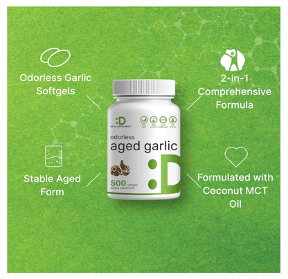 Ajo Envejecido Deal Supplement | 6000mg | 500 cápsulas de gel suave