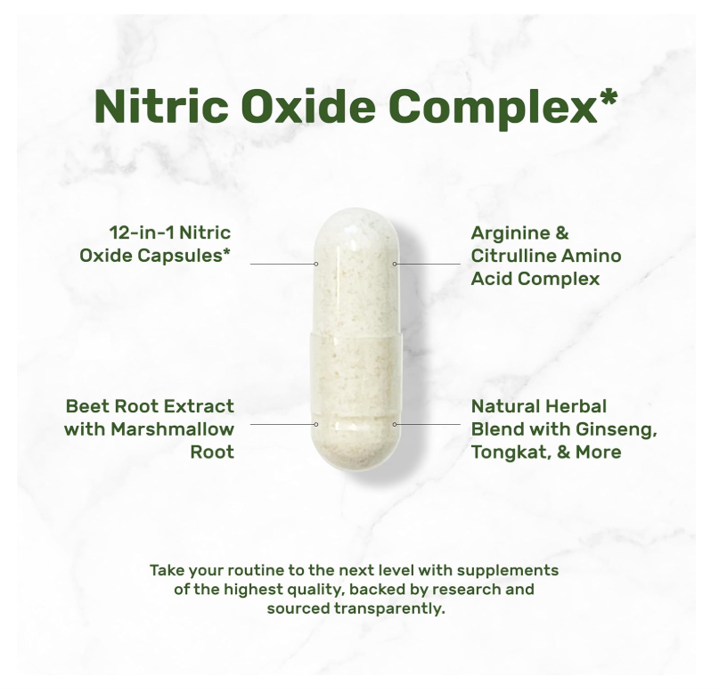 Óxido Nítrico 3000 mg Deal Supplment | 300 Cápsulas | Complejo 12 en 1 – Arginina, citrulina, ginseng rojo coreano, Tongkat Ali, raíz de maca