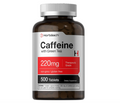Cafeína de 220 mg con té verde Horbäach | 500 tabletas | Vegetarianas, sin OMG y sin gluten