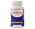 Serrapeptase Vitamatic | 240,000 SPU por porción | 120 cápsulas | Sin OGM | Fabricado en los Estados Unidos