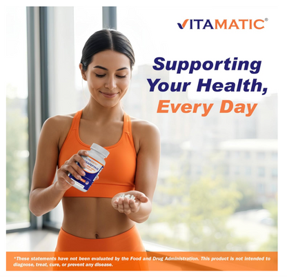 Serrapeptase Vitamatic | 240,000 SPU por porción | 120 cápsulas | Sin OGM | Fabricado en los Estados Unidos