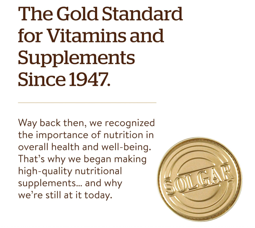 Vitamina B1 (Tiamina) Solgar  | 500 mg | 100 Tabletas | Metabolismo energético, sistema nervioso saludable | Sin OMG, vegano, sin gluten, sin lácteos