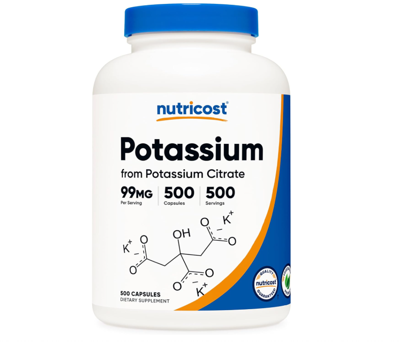 Citrato de Potasio | 99 mg | 500 Cápsulas