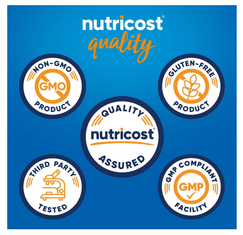 L-teanina 200 mg Nutricost | 120 Cápsulas | Doble Fuerza
