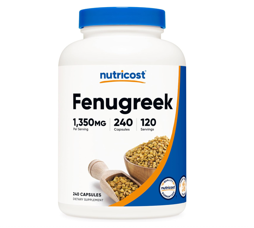 Fenugreek Nutricost | 1350mg | 0.026 oz| 240 Cápsulas