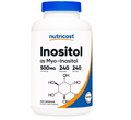 Inositol Nutricost  de 500 mg | 240 Cápsulas | Sin OMG, sin gluten (mio-inositol)