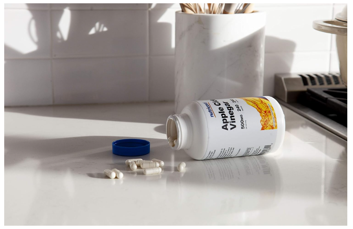 Vinagre de Manzana Nutricost  | 500 Mg | 018 oz |240 Cápsulas