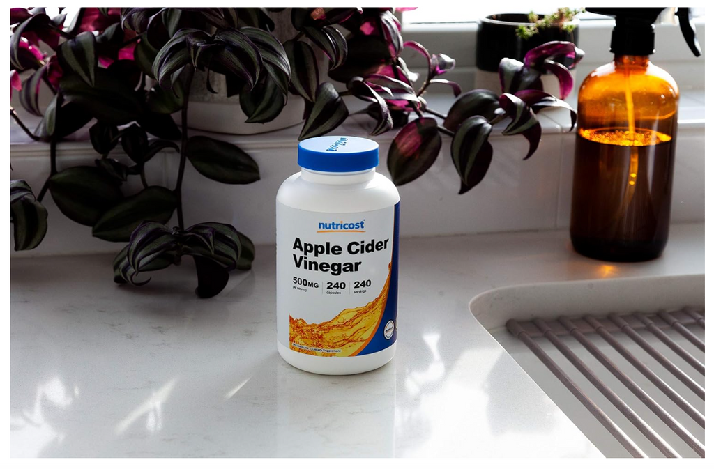 Vinagre de Manzana Nutricost  | 500 Mg | 018 oz |240 Cápsulas