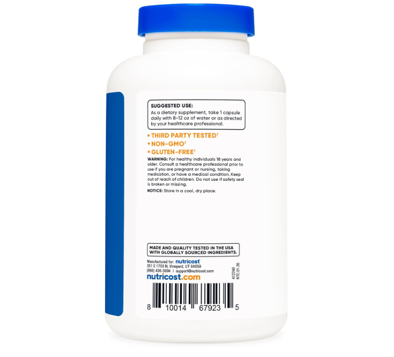 Ginkgo Biloba Nutricost | 120 mg | 240 Cápsulas