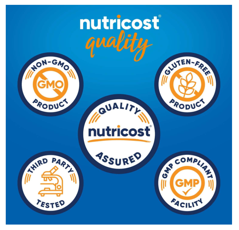 Citrato de Potasio Nutricost  99 mg | 240 Cápsulas | Sin gluten, sin OMG