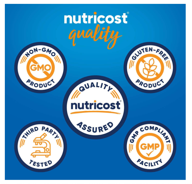 Cloruro de Sodio Nutricost 1000 mg | 240 Tabletas| Sin OMG, sin gluten