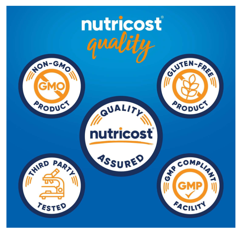 L-Tirosina Nutricost 500 mg | 180 Cápsulas | Sin gluten y sin OMG