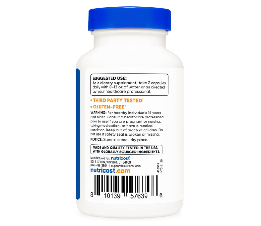 Indol-3-Carbinol Nutricost | 425 mg | 120 Cápsulas