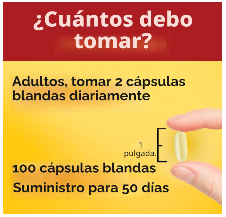 Aceite de Pescado Nature Made | Omega 3 |  1200 mg | 100 Uds | Apoyo cardíaco saludable