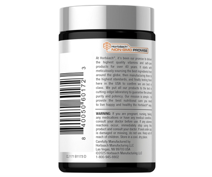 Vitamina B12 Horbäach | 5000 mcg | 120 Tabletas de Disolución Rápida | Metilcobalamina sublingual | Suplemento vegetariano, sin OGM y sin gluten