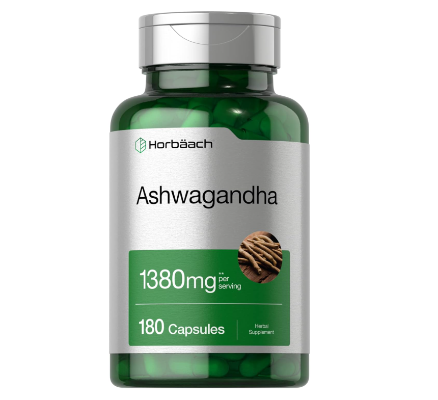 Ashwagandha Horbäach  | 180 Cápsulas | Sin OMG, Sin Gluten