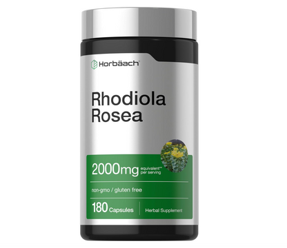 Rhodiola Rosea Horbäach | 180 Unidades | Suplemento sin OMG, sin Gluten