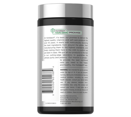 Rhodiola Rosea Horbäach | 180 Unidades | Suplemento sin OMG, sin Gluten
