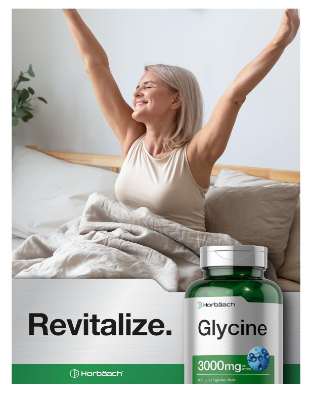 Glicina Horbäach  3000 mg | 100 Cápsulas  Sin OMG, Sin Gluten