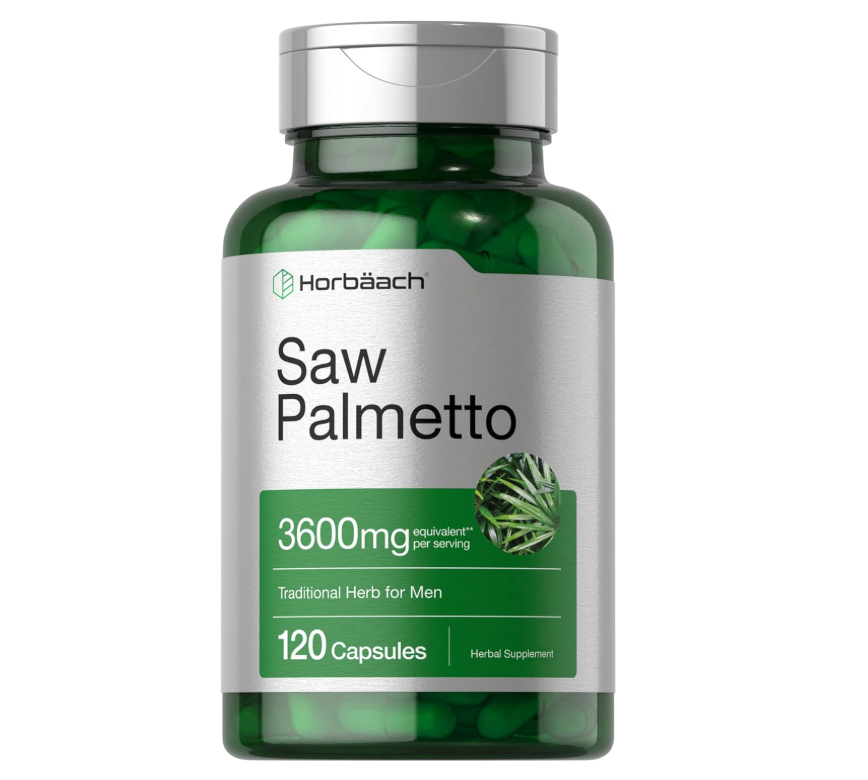 Saw Palmetto Horbäach | 120 Cápsulas | Fórmula sin OMG y Sin Gluten
