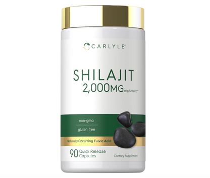 Shilajit Carlyle  | 2000mg | 90 Unidades | Suplemento sin OMG y Sin Gluten