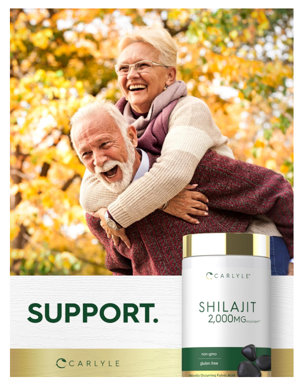 Shilajit Carlyle  | 2000mg | 90 Unidades | Suplemento sin OMG y Sin Gluten