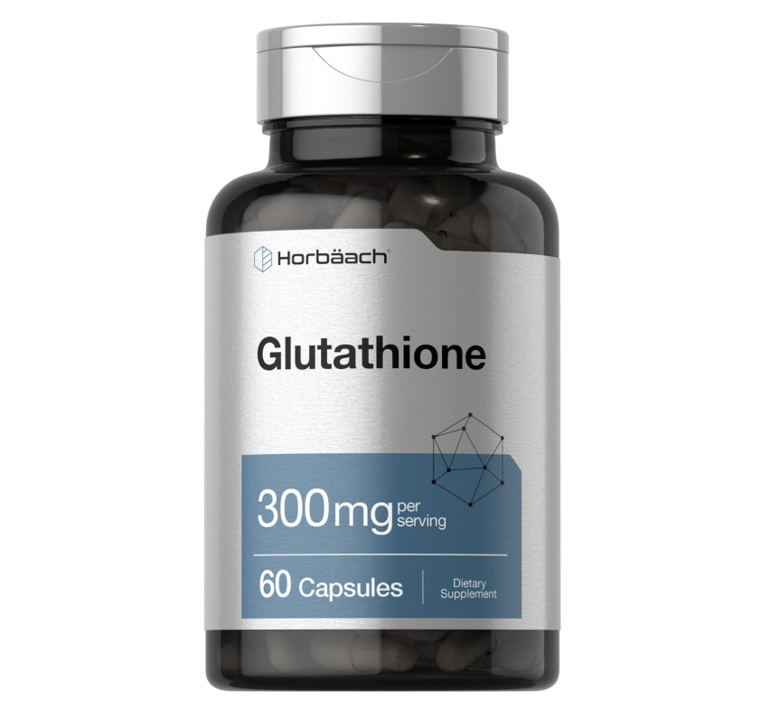 Glutatión Horbäach 300mg | 60 Cápsulas | Suplemento sin OMG y sin Gluten