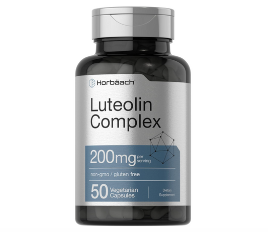 Luteolina Horbäach  | 200 mg | 50 Cápsulas | Complejo con Rutina | Vegetariano, sin OMG y sin Gluten