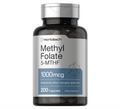 Metil Folato | 1000 mcg | 200 Cápsulas | 5-MTHF | Ácido Fólico | Sin OMG, sin Gluten
