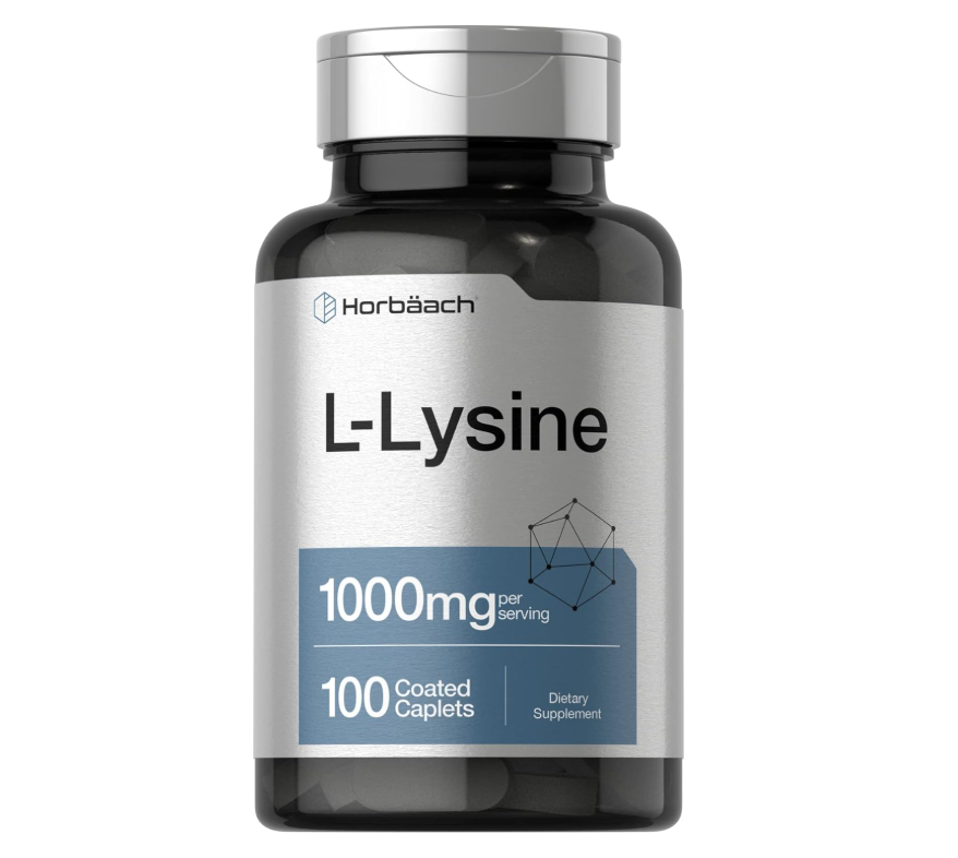 L-lisina Horbäach 1000mg | 100 Cápsulas | Aminoácido Esencial | Fórmula Vegetariana, sin OMG y sin Gluten