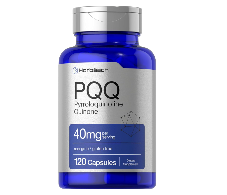 PQQ Horbäach 40 mg | 120 Cápsulas | Máxima fuerza | Suplemento sin OMG y sin Gluten | Sal disódica de pirroloquinolina quinona