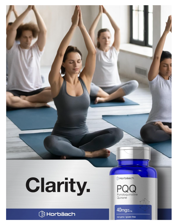 PQQ Horbäach 40 mg | 120 Cápsulas | Máxima fuerza | Suplemento sin OMG y sin Gluten | Sal disódica de pirroloquinolina quinona
