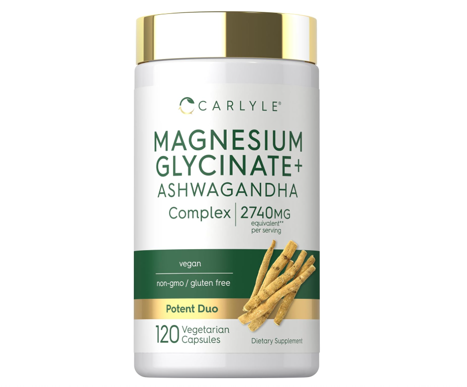 Glicinato de Magnesio con Ashwagandha Carlyle | 2,740 mg | 120 cápsulas