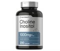 Colina Inositol Horbaach | 1000mg | 200 Cápsulas | Sin OMG, Sin gluten