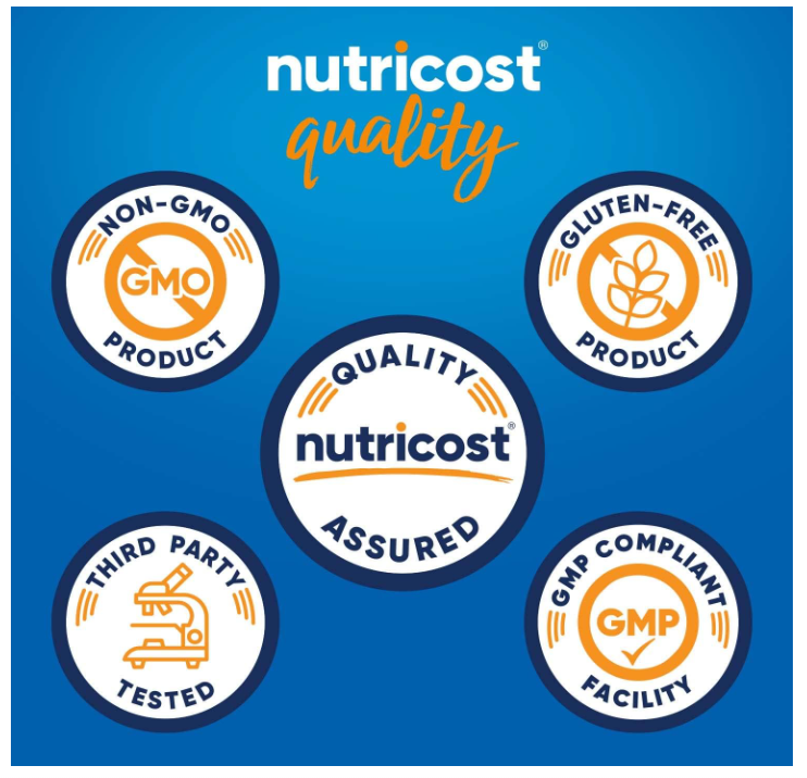 Cafeína con L-teanina Nutricost | 100 mg | 240 cápsulas| Sin OMG y Sin Gluten