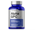 Alpha GPC 600mg Horbäach  | 120 Cápsulas | Sin OMG y Sin Gluten | Apoya la Memoria, La Concentración y La Claridad